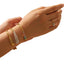 Colorful zirconium full diamond high-end fashion stainless steel casting bracelet bracelet bracelet accessories - Korvel