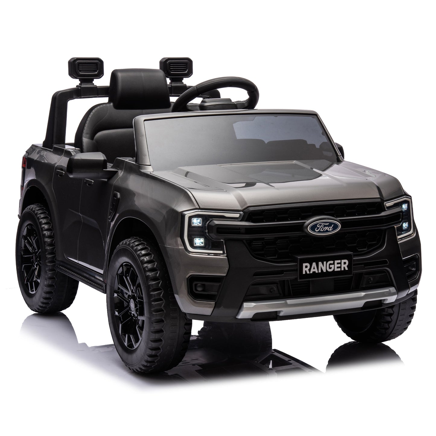 12V children's car remote control, authorized Ford Ranger, 2WD speed 1.86-4.97 miles per hour, suitable for chil hour, suitable - Korvel