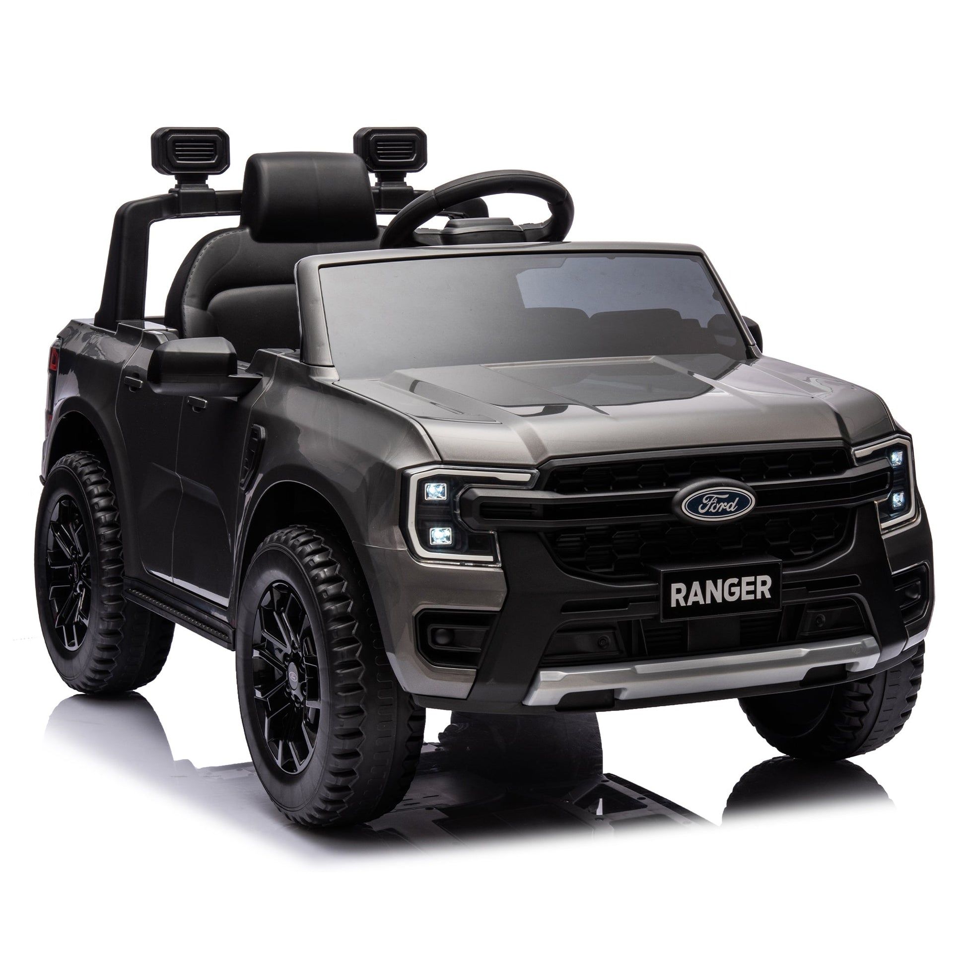 12V children's car remote control, authorized Ford Ranger, 2WD speed 1.86-4.97 miles per hour, suitable for chil hour, suitable - Korvel