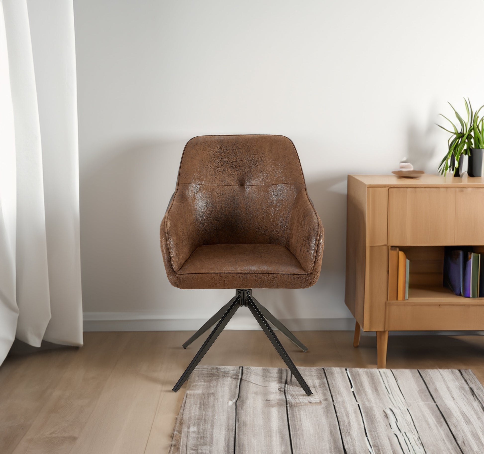 Modern chairs (2 sets) with soft iron leg cushions and comfortable backrest double layered chairs - Korvel