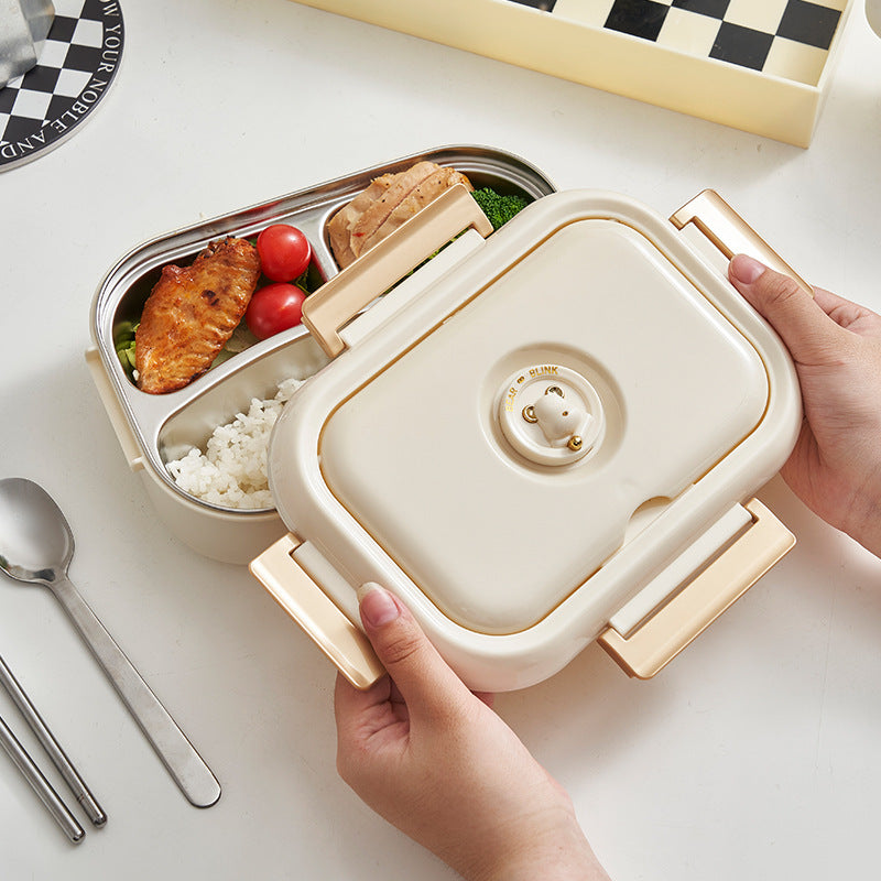 Microwaveable 304 food grade stainless steel insulated lunch box - Korvel