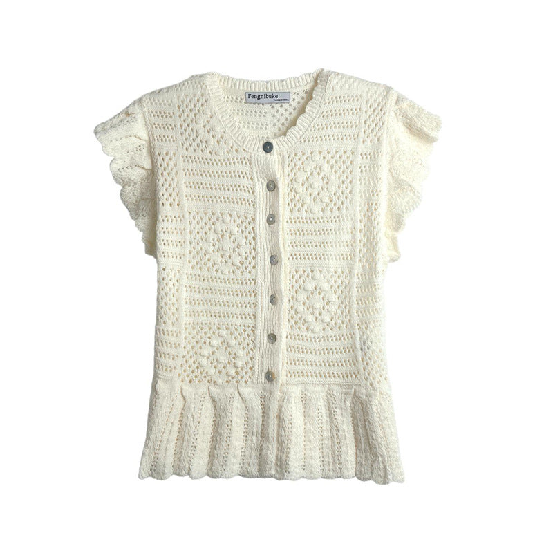 Spring Style Round Neck Solid Color Women's Knitwear