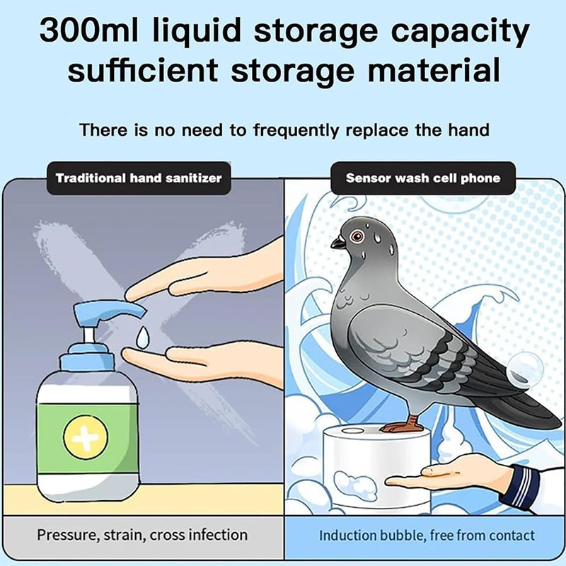 Pigeon-Shaped Touchless Foam Soap Dispenser