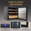 50L Electric Humidor, 300 Counts Capacity Cigar Humidor Humidifiers with Constant Temperature Controller - Korvel