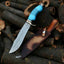 Exquisite Handmade Damascus Steel Hunting Knife with Leather Sheath - Perfect Gift for Adventurers - Korvel
