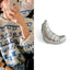 Croissant corsage brooch high-end female design niche silver croissant internet celebrity couple badge - Korvel