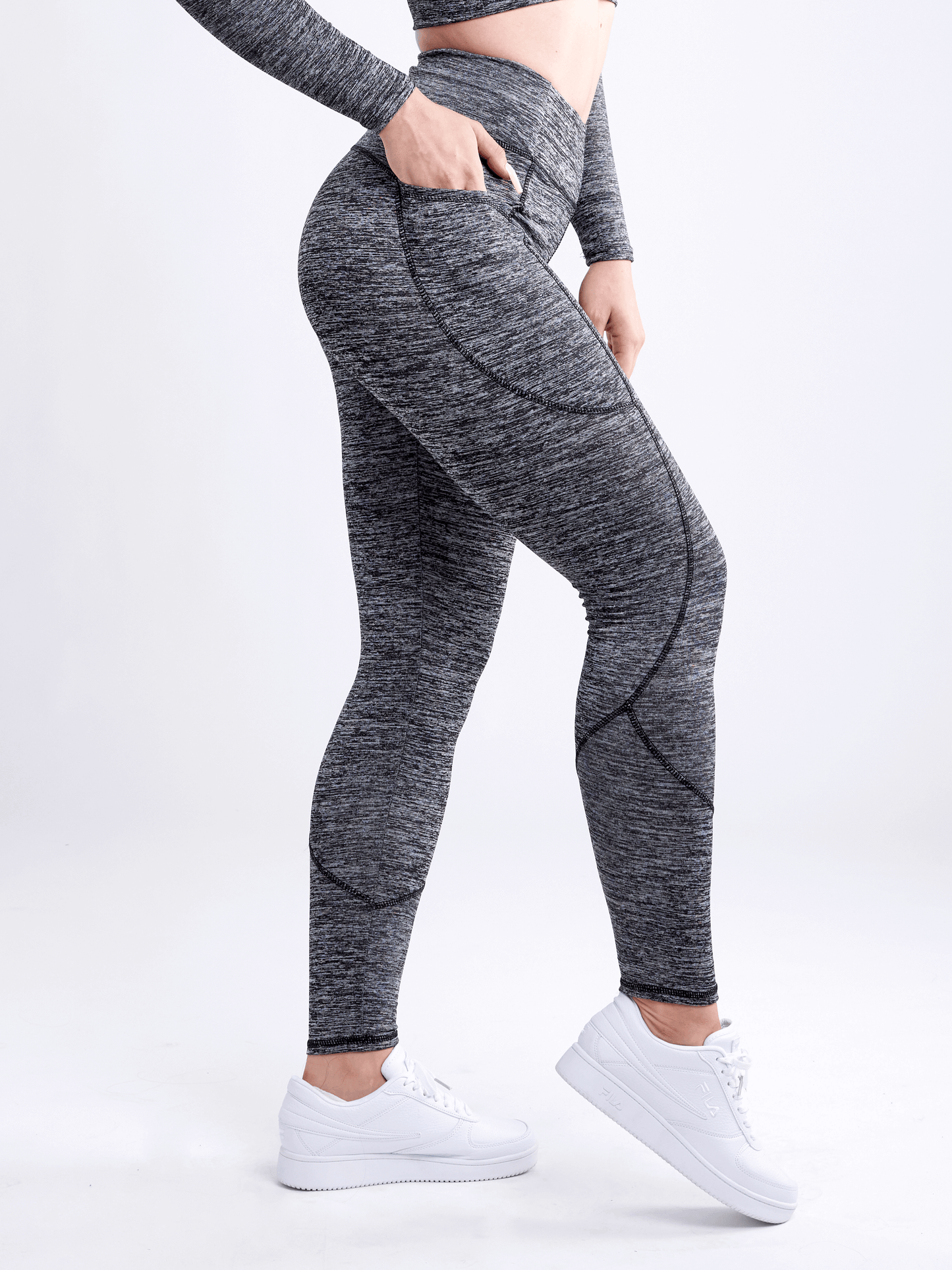 Leggings Clásicos de Gimnasio de Cintura Alta JupiterGear con Bolsillos