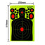 Fluorescent Half-Length Humanoid Shooting Target - 9.5x14.5 Inches