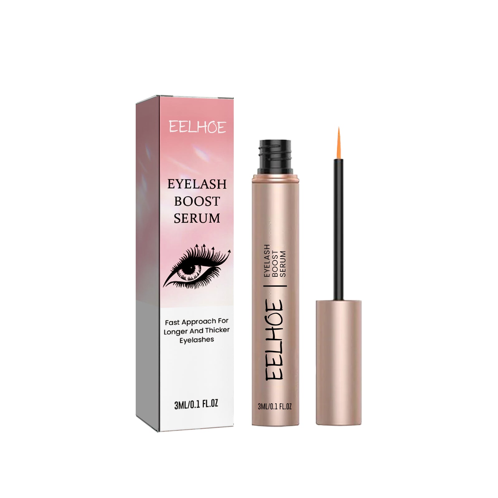 Eyelash Boost Serum, Lashes Black Long Mild Natural Thick Curl Curl Lasting Not Faint Dyed Eyelash Liquid - Korvel