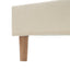 Full Size Velvet Upholstered Smart LED Bed Frame with Adjustable Height Headboard,No Box Spring Needed,Easy Assembly,Beige - Korvel