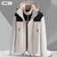 Unisex Colorblock Hooded Windbreaker Jacket with Pockets
