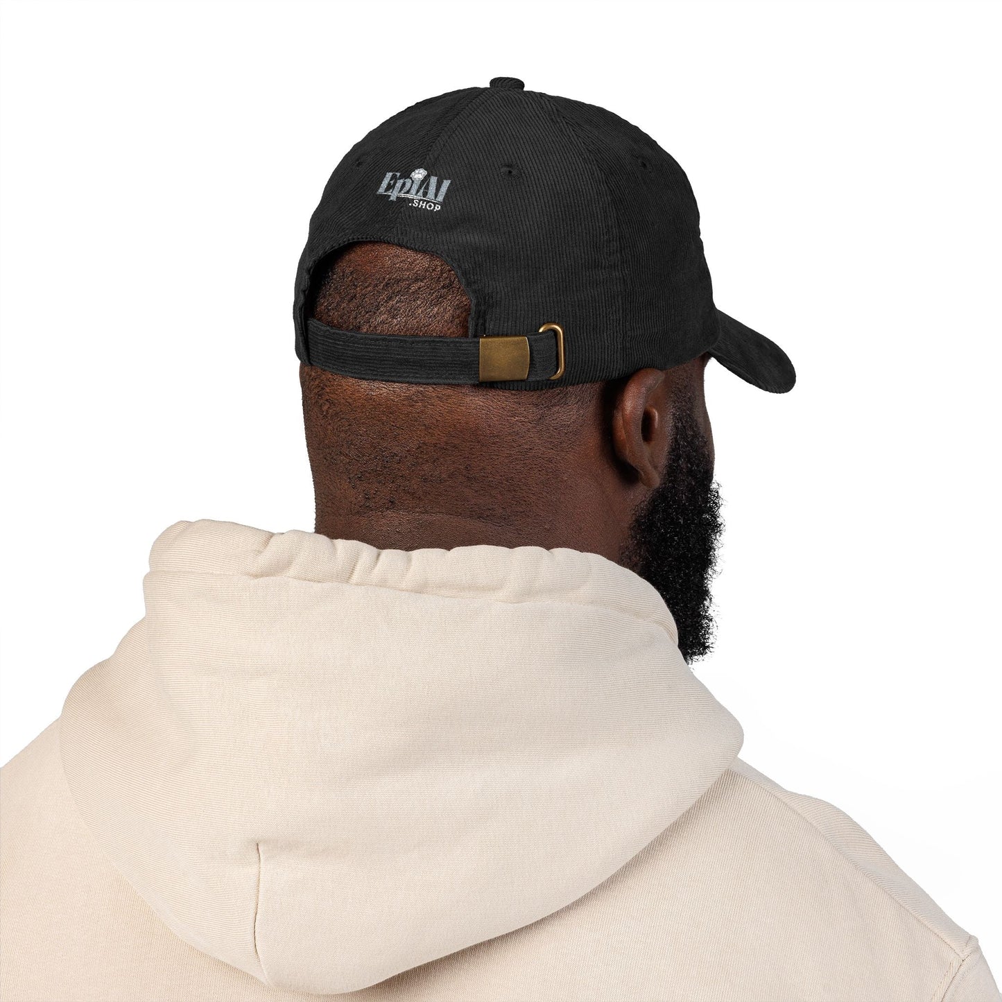 Still Here – Casquette en velours côtelé brodée de ruban lavande