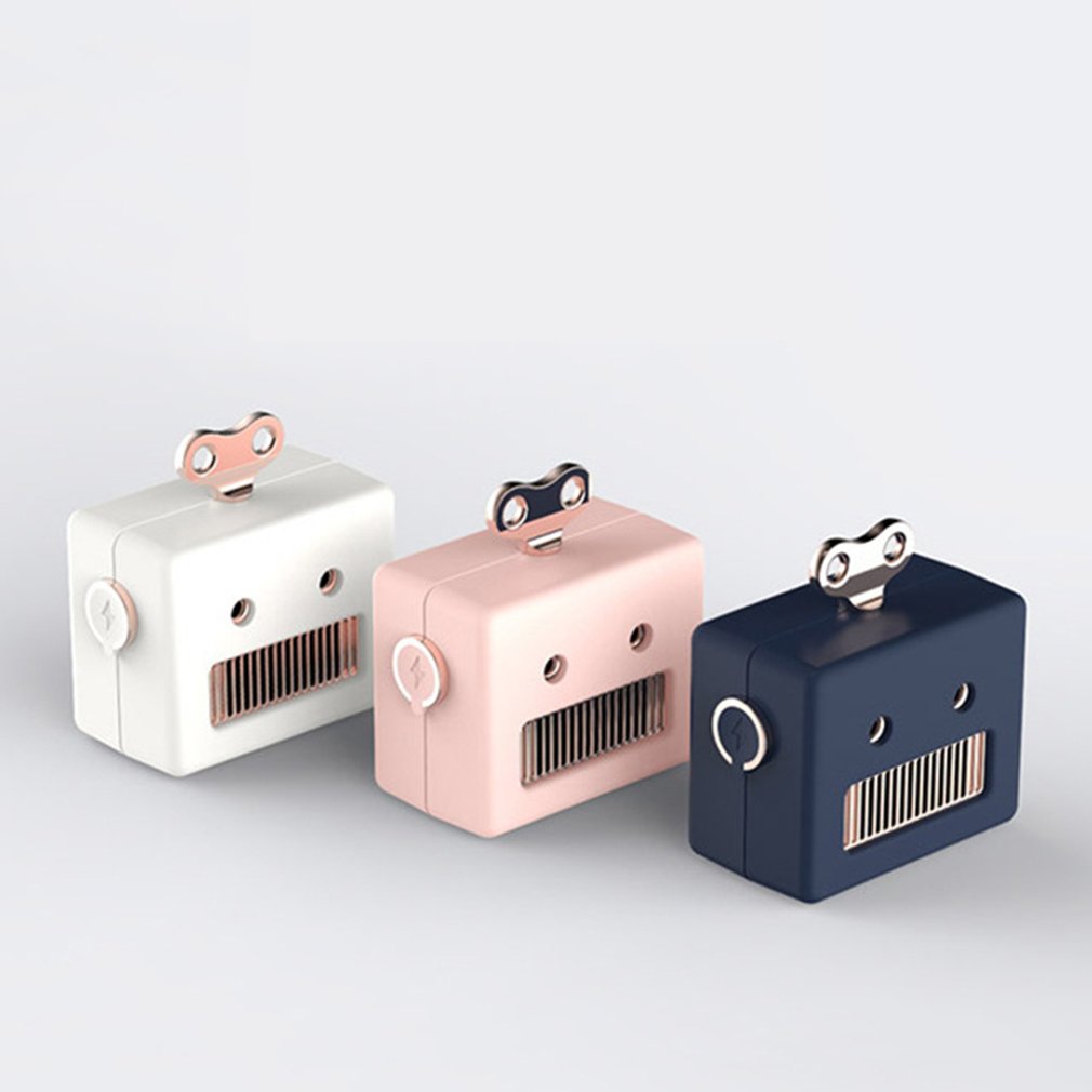 Portable Retro Robot Shape Bluetooth Speaker Cartoon Mini Outdoor Wireless Speaker HIFI Bass Column Loudspeaker With Microphone - Korvel