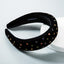 Thickened Sponge Gold Velvet Cloth Headband Female Ins Style Bag Cloth Wide-Brimmed Headband Catwalk Hair Accessories - Korvel