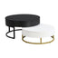 Tables basses empilables rondes modernes avec plateau relevable et tiroirs