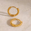18K Gold-Plated Stainless Steel Huggie Earrings - Korvel