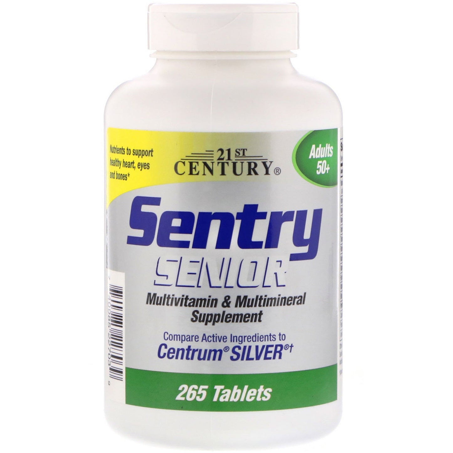 Multivitamínico Sentry Senior del Siglo XXI para Adultos de 50+ (265 Tabletas)
