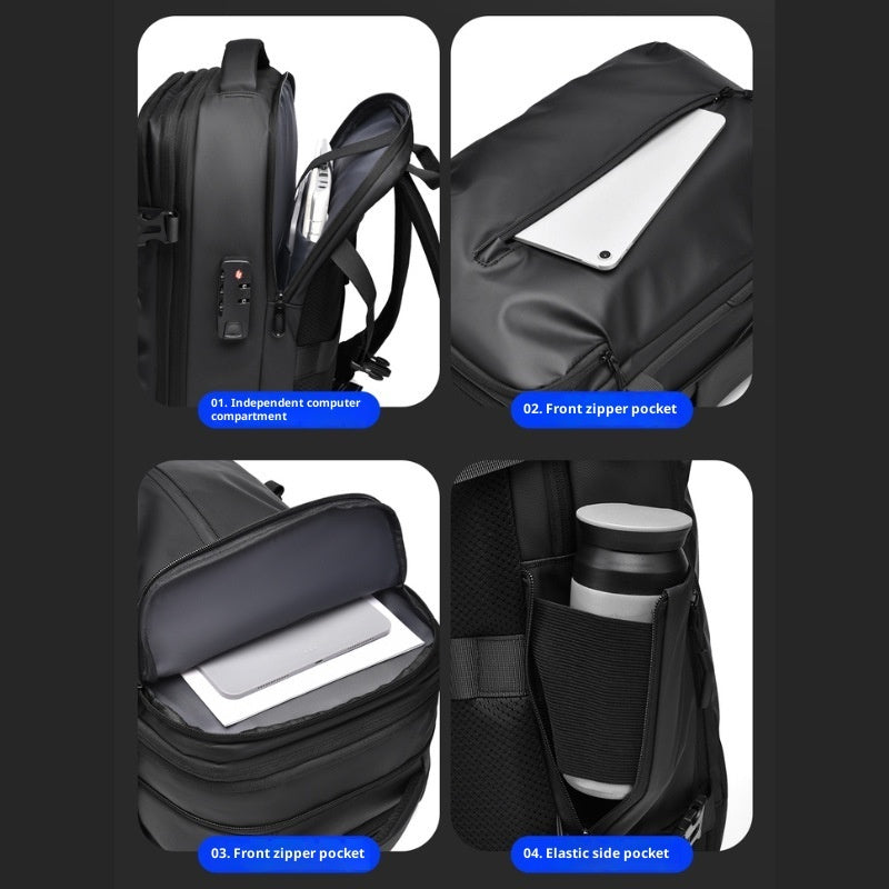 Vacuum-Compression Travel Backpack for Men