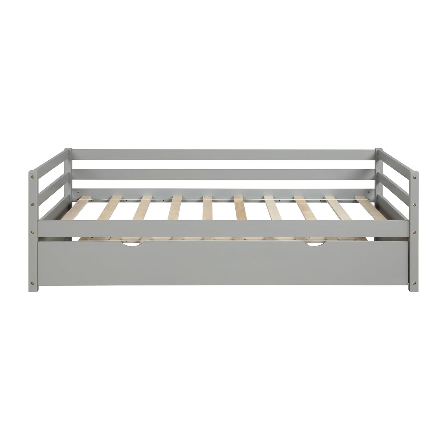 Daybed with Trundle Frame Set, Twin Size, Gray(New SKU:WF283064AAE) - Korvel