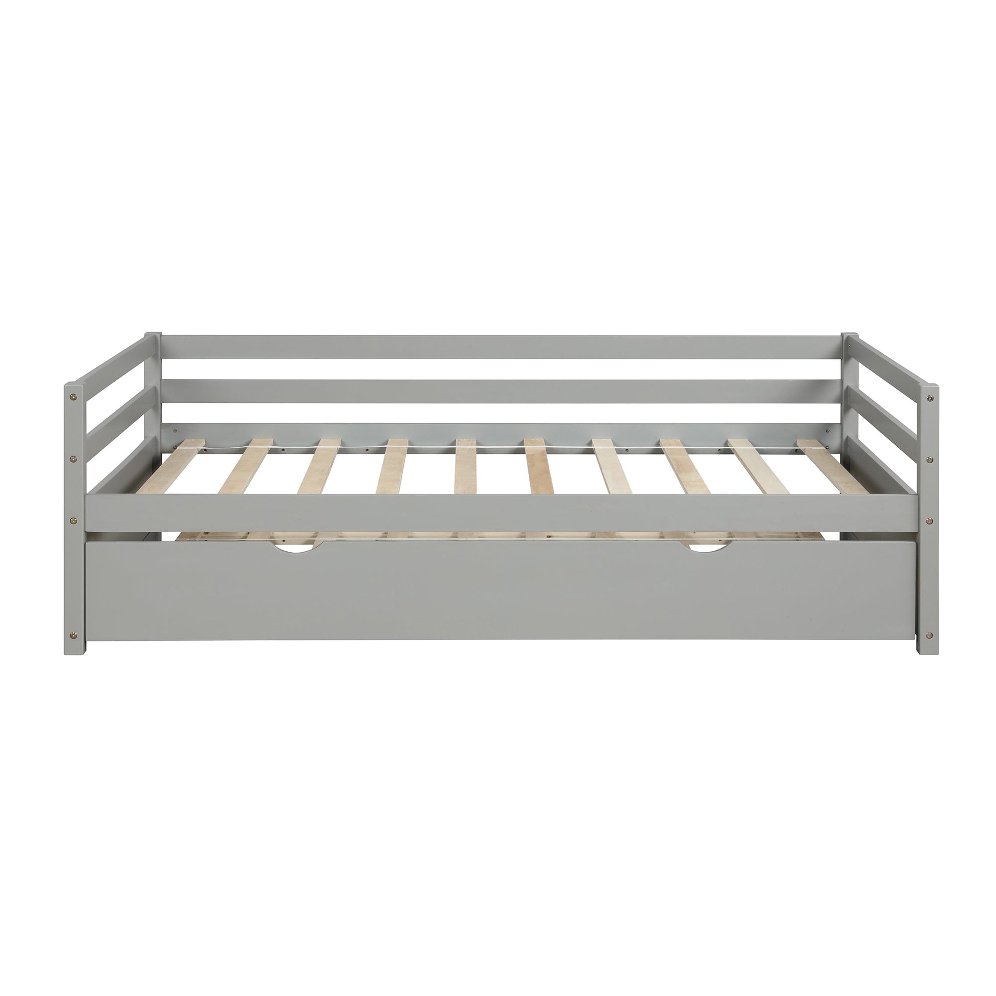 Daybed with Trundle Frame Set, Twin Size, Gray(New SKU:WF283064AAE) - Korvel