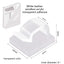 Wire fixing clip adhesive R-type wiring buckle for cable storage without punching holes bundle wire compression clip - Korvel