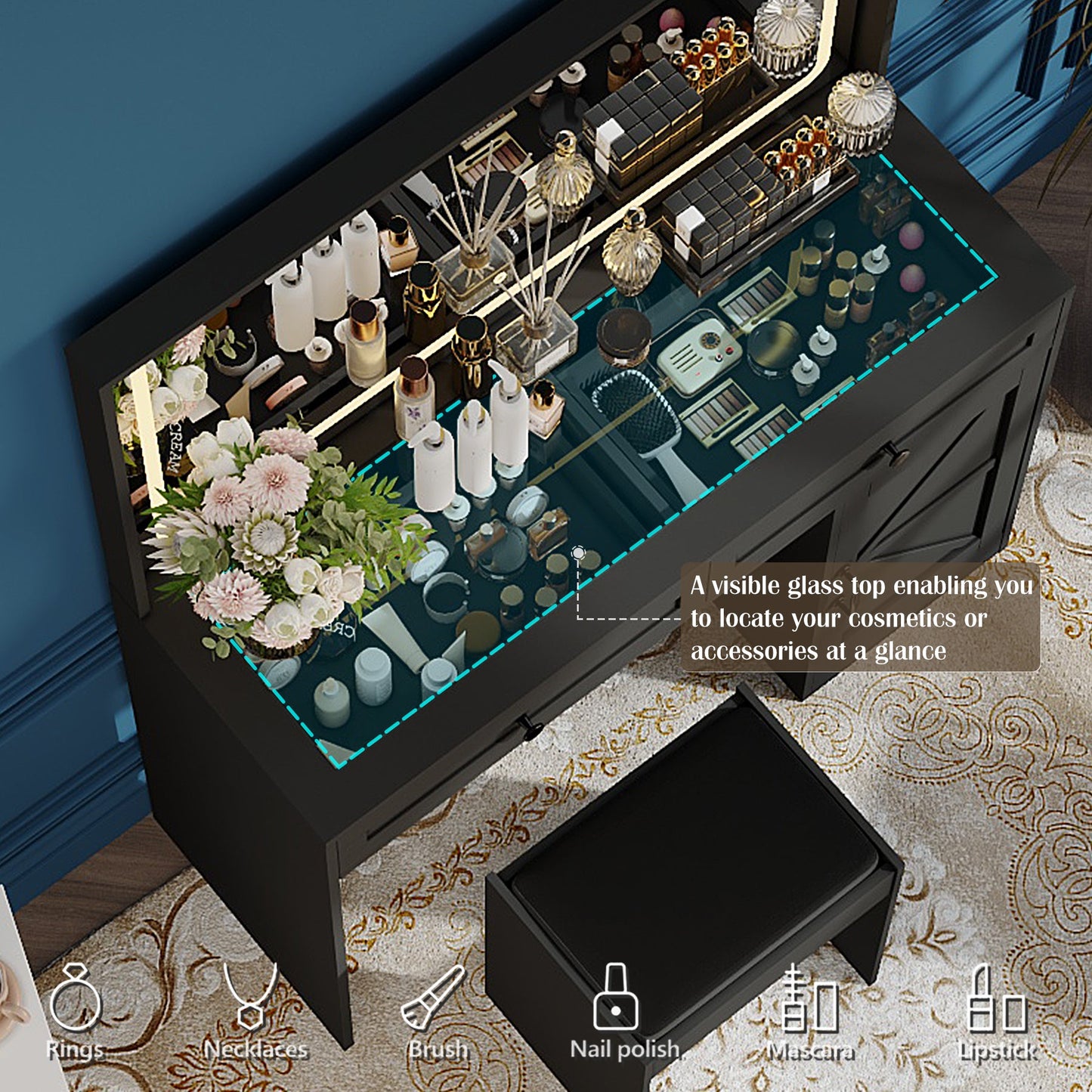 Makeup Vanity Desk - Korvel