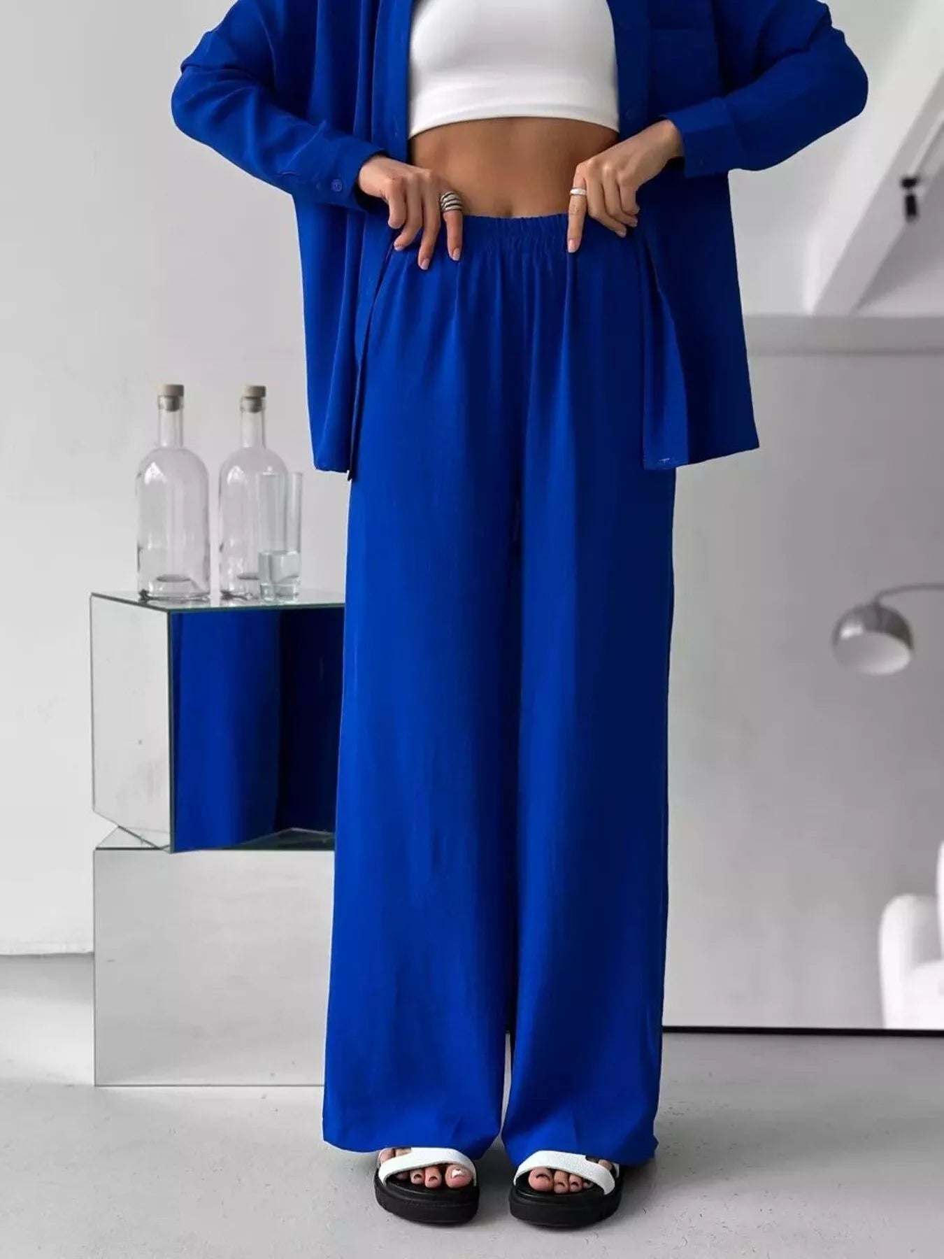 Premium Button Down Shirt and Pants Set