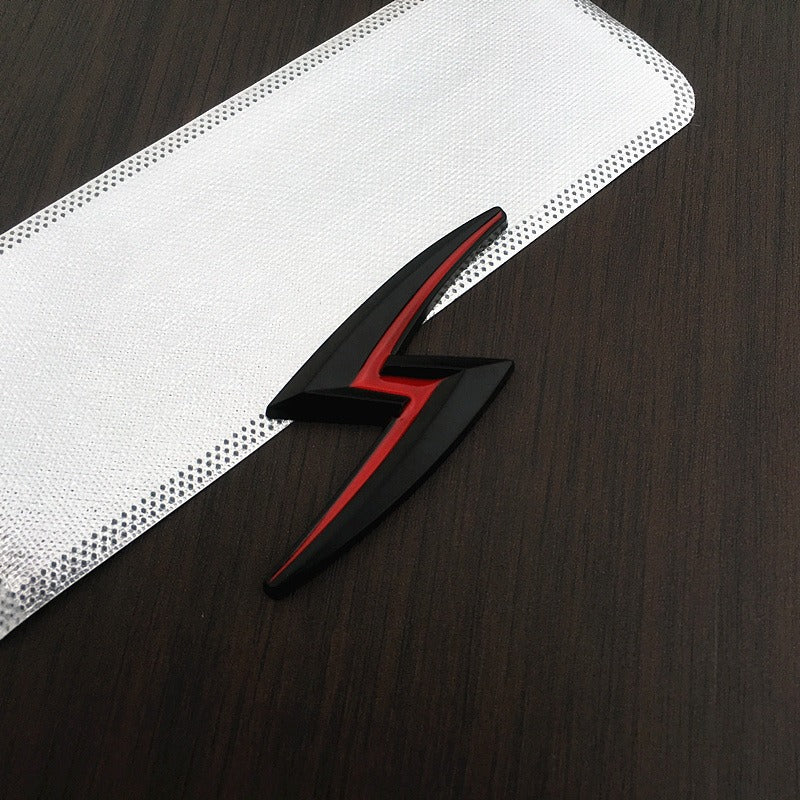 Rear tail sticker, engine hood sticker, creative metal sticker, lightning sticker - Korvel