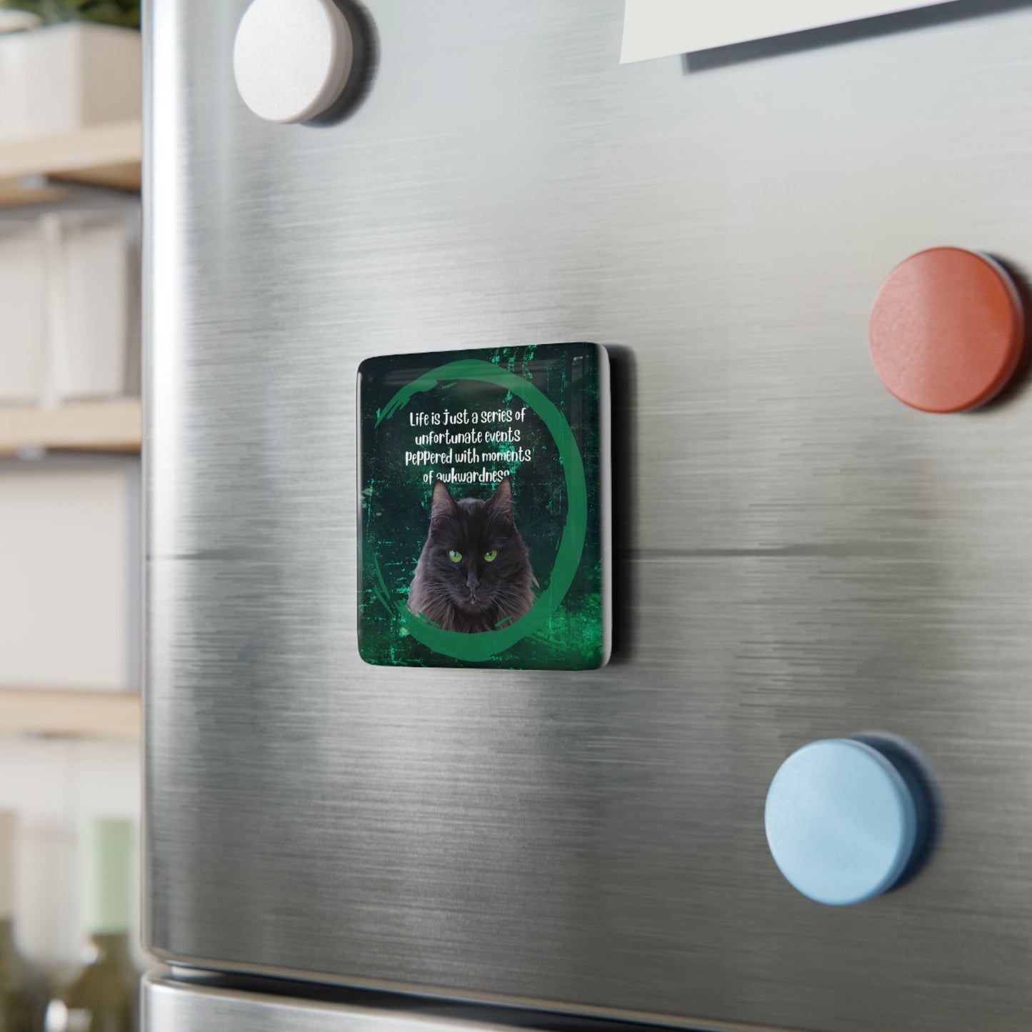 Awkwardness Square Porcelain Refrigerator Magnet