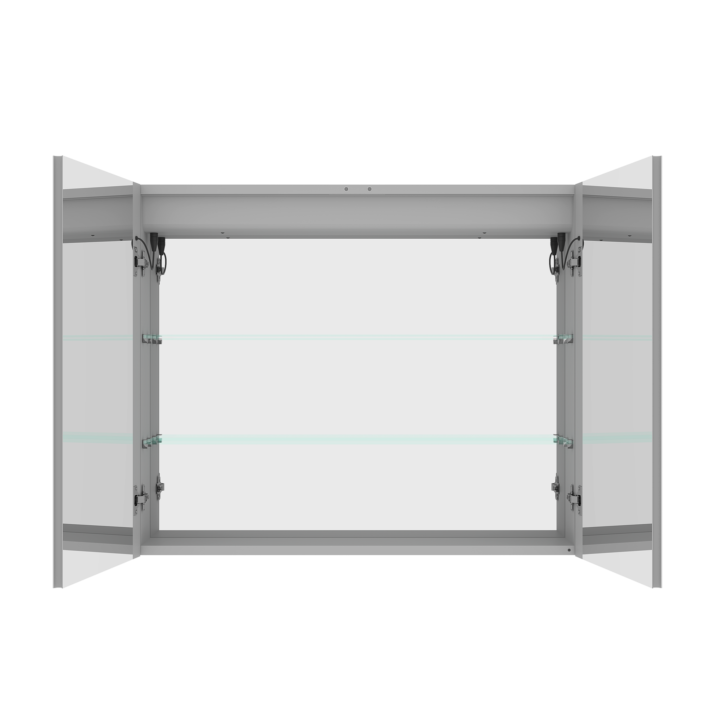 36 x 30 inch Medicine Cabinet with LED Vanity Mirror Anti-Fog  Recessed or Surface Mount Waterproof DimmableAluminum 3000K~6000K Lighted Double Door Bathroom Cabinet with Touch Switch - Korvel