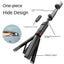 Mobile Phone Bluetooth Selfie Stick with Rotating Fill Light and Hidden Tripod Live Streaming Stand - Korvel