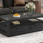 Table basse en bois moderne U-Can avec 2 tiroirs