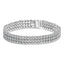 Pulsera de tenis de diamantes de 5.00 Cttw en oro blanco de 18K - 7.25"