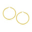 Aros de Aro Pulidos de Oro Amarillo de 10k - 30 mm