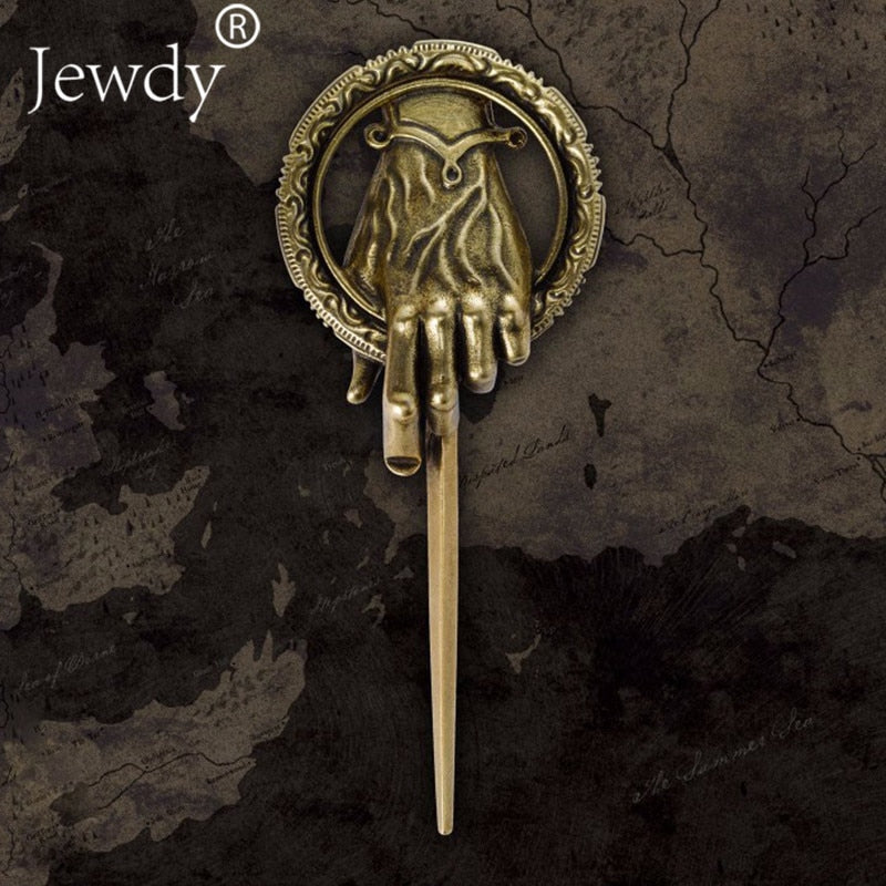 Game of Thrones Song of Ice and Fire Brooch Hand of the King Lapel Inspired Authentic Prop Pin Badge Brooches Movie Jewelry - Korvel