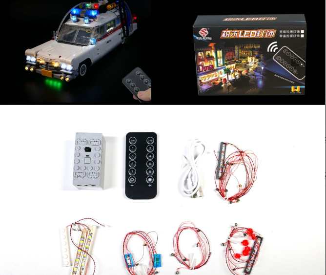 Kit de Iluminación LED para el Coche de Ghostbusters de LEGO - Control Remoto