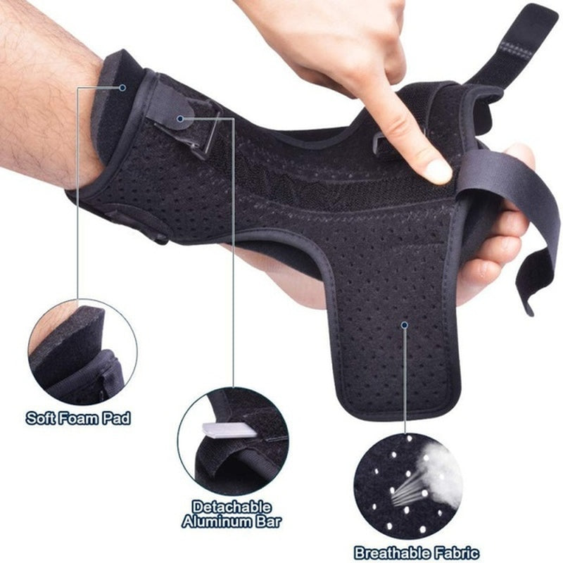 Adjustable Plantar Fasciitis Night Splint Foot Drop Orthotic Brace Elastic Dorsal Night Splint - Korvel