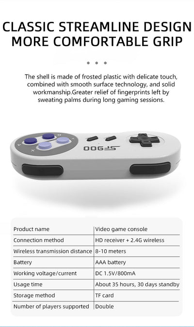 SF900 Sega MD Home TV Game Console for Two People 2.4 Wireless HDMI HD Game - Korvel