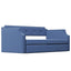 Upholstered Daybed with Trundle, Wood Slat Support,Upholstered Frame Sofa Bed Twin Blue - Korvel