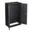 Metal storage cabinet with locked door and adjustable shelf foldable storage cabinet black - Korvel