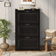 U-Can Shoe Storage Cabinet for Entryway with 3 Flip Drawers, Modern Shoe Organizer Cabinet, Free Standing Shoe Rack Black - Korvel