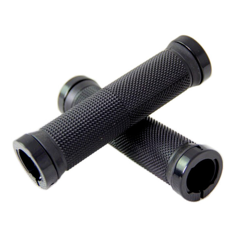 Mountain Bike Bicycle Handlebar Sleeve Vice Color Aluminum Alloy Bilateral Locking Handlebar Vice Handle Non-Slip Rubber Handlebar - Korvel