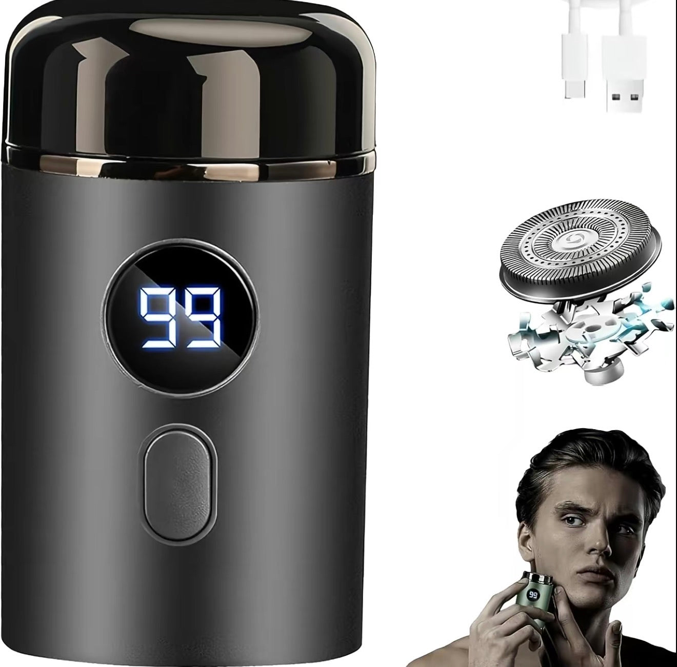 AquaShave Mini Razor - Compact Electric Shaver