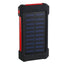 For Smartphone with LED Light Solar Power Bank Waterproof 20000mAh Charger 2 USB Ports External Charger Powerbank - Korvel
