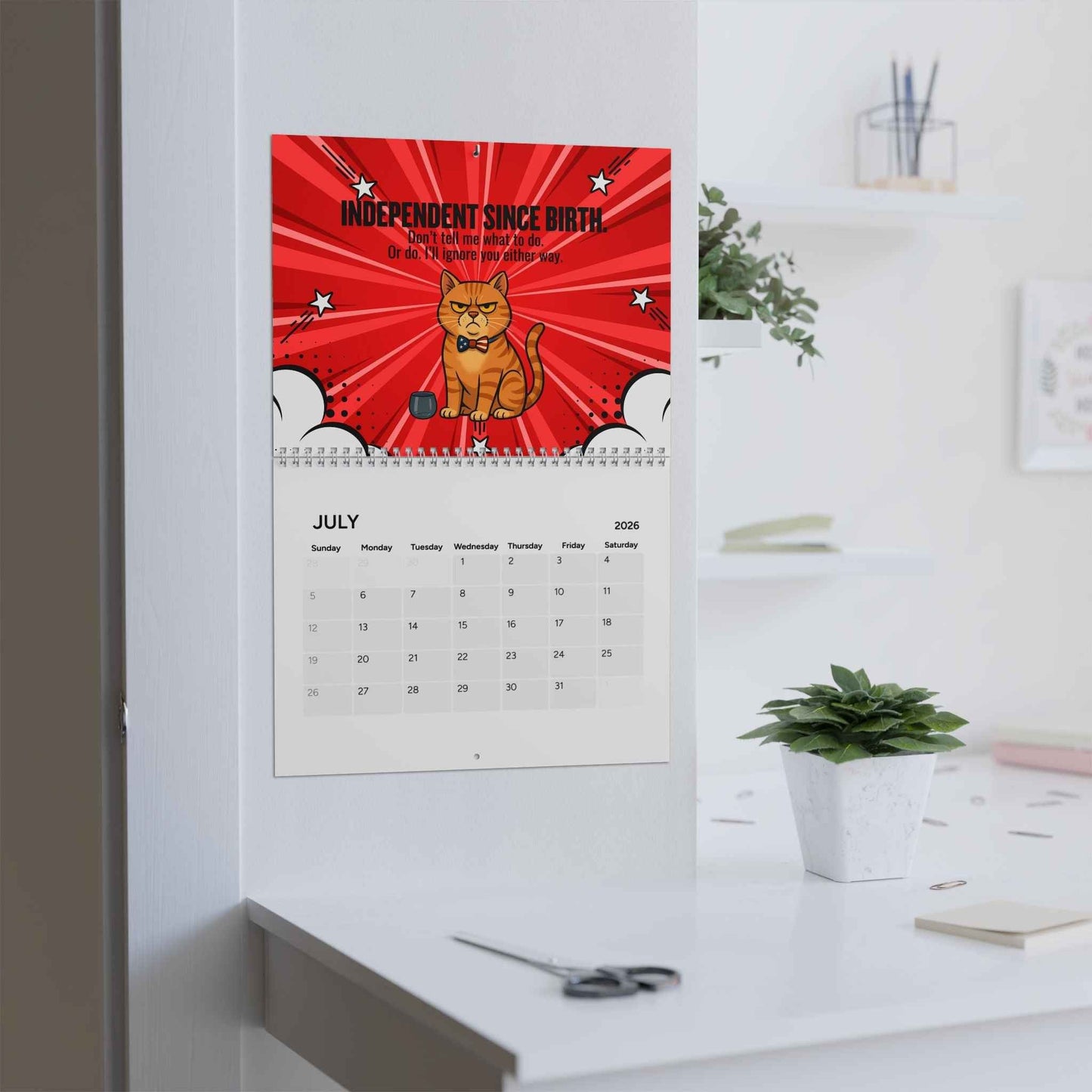 Catsplaining the Year – 2026 Funny Cat Calendar