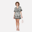 Versatile woven Cuban collar jumpsuit shorts - Korvel