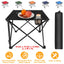 Mesa de Camping Plegable y Portátil con Portavasos
