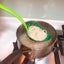 Premium Green Leaf Slotted Spoon - High Temperature Resistant