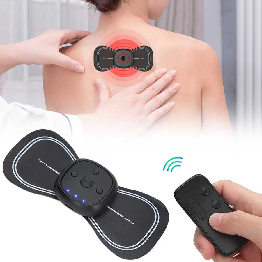 Rechargeable Wireless Remote Control Cervical Massage Paste Mini Massage Paste Cervical Spine Massager Cervical Spine Paste - Korvel