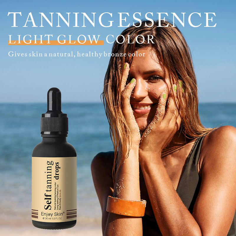 Enjoy Skin Organic Self Tanning serum Wholesale Sunless Tanner Solution serum Home Oils Tan Self Tanner Tanning serum Drops - Korvel